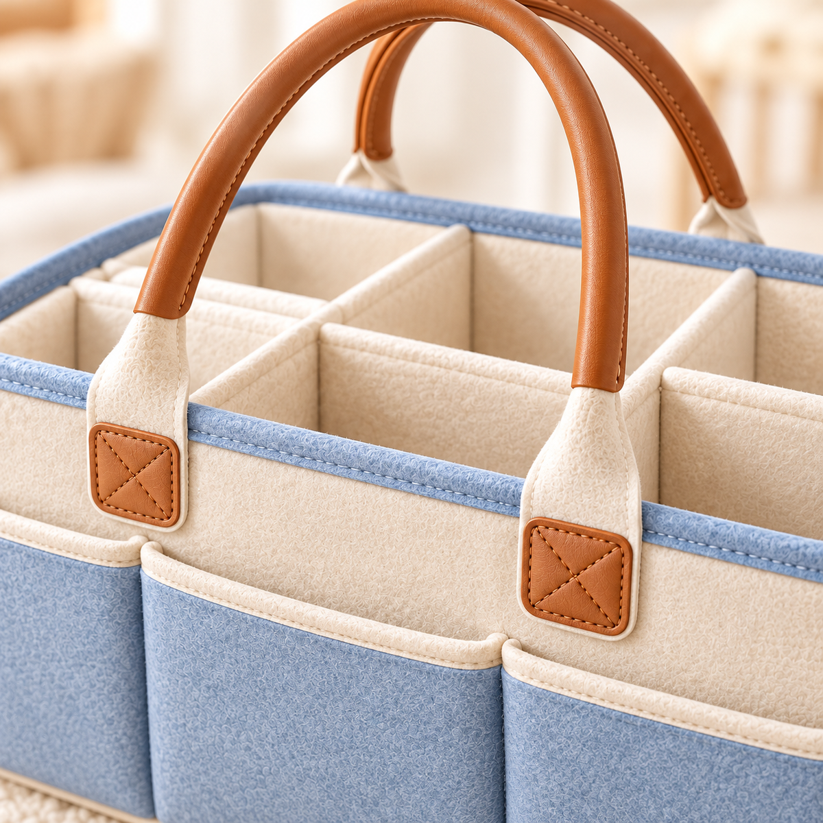 Portable Baby Diaper Caddy Organizer — product detail view
