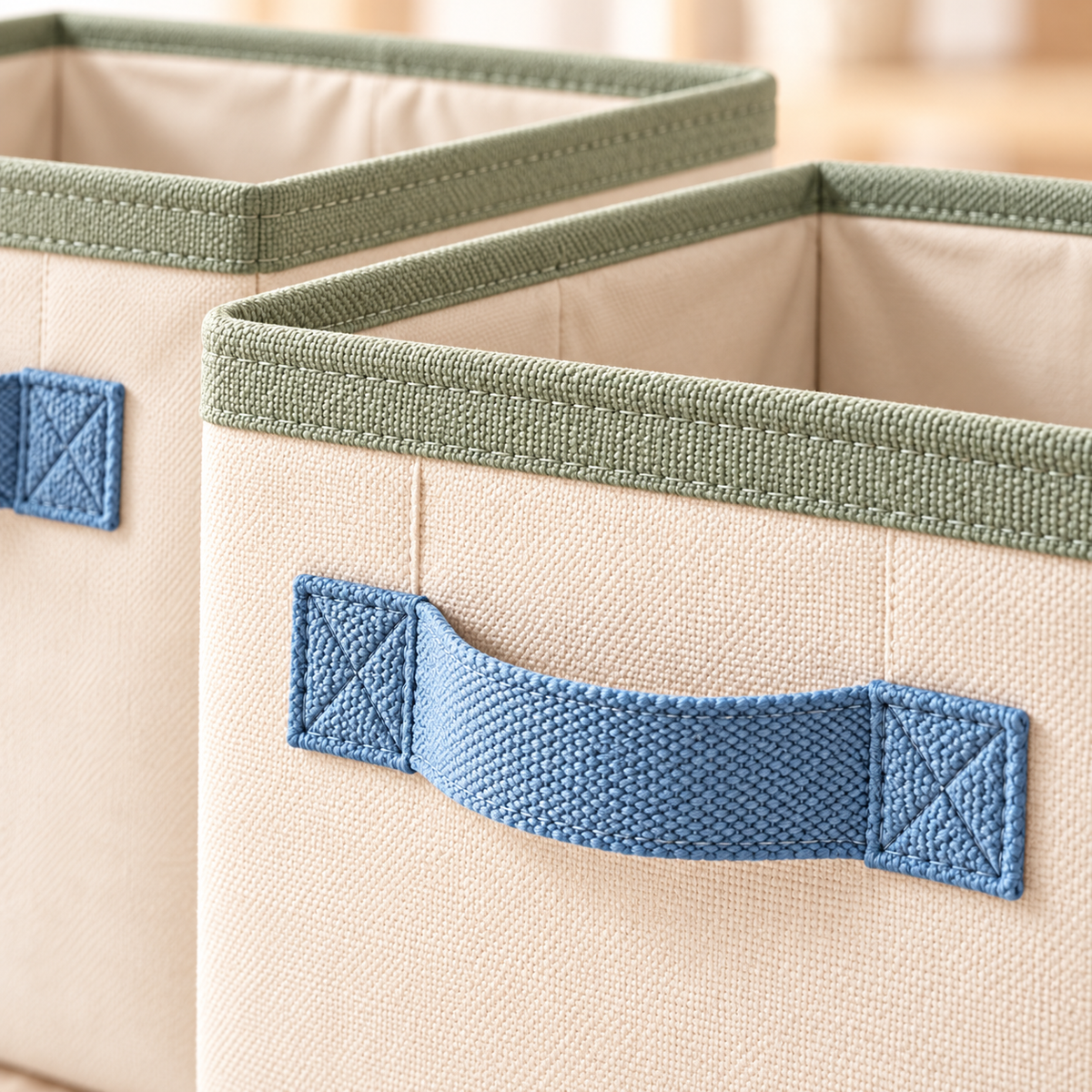 Fabric Cube Storage Bin Set — product detail view