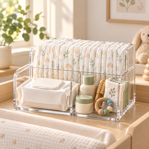 Clear Diaper Changing Organizer — first lifestyle view