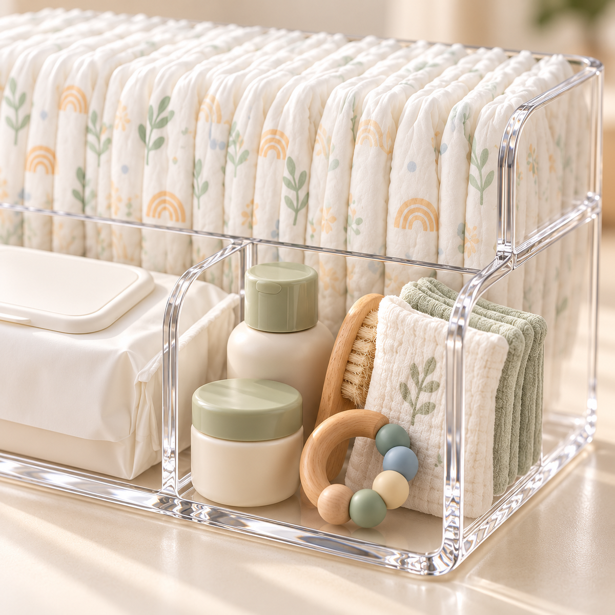 Clear Diaper Changing Organizer — product detail view