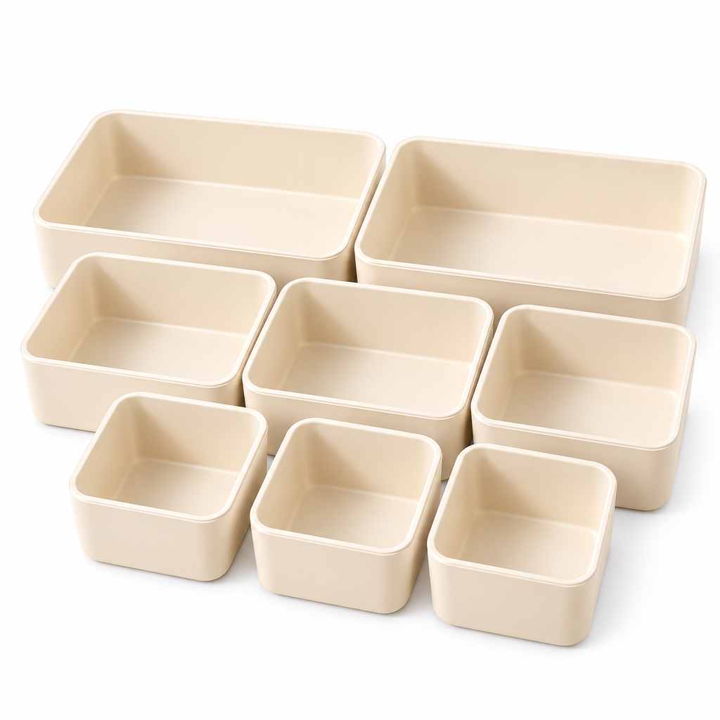 Modular Baby Drawer Organizer Bin Set — white background product view
