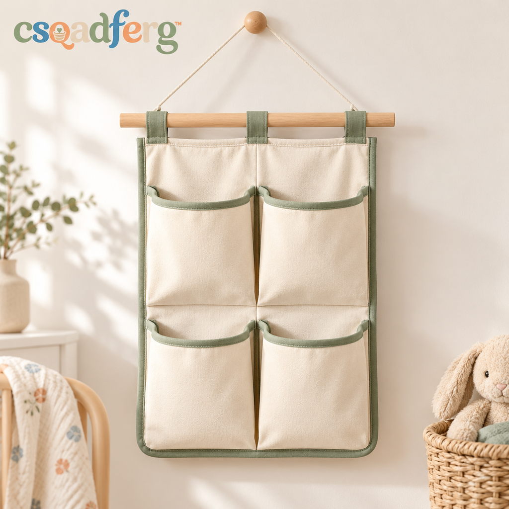 Hanging Nursery Pocket Organizer — main product view
