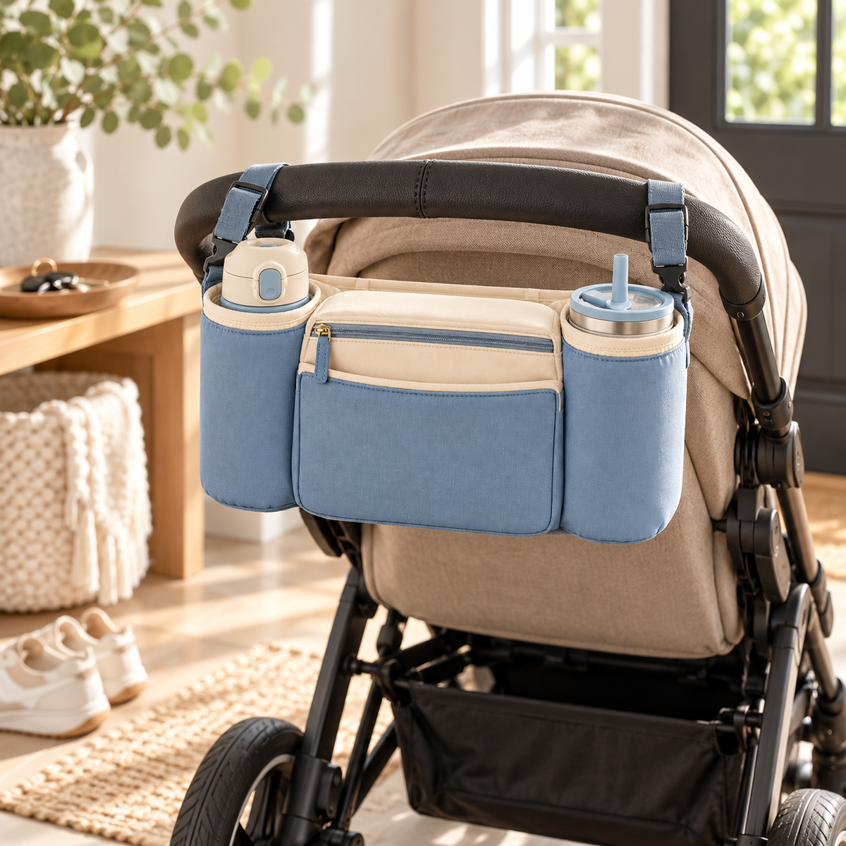 Stroller Organizer with Cup Holders — second lifestyle view