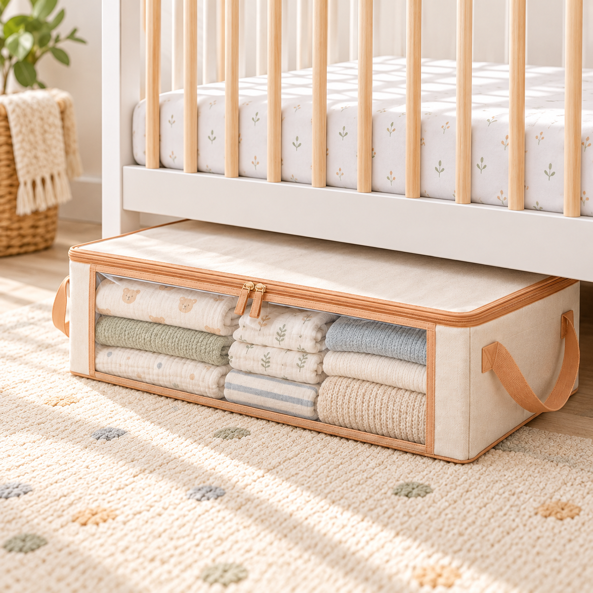 Under-Crib Baby Storage Bag — first lifestyle view