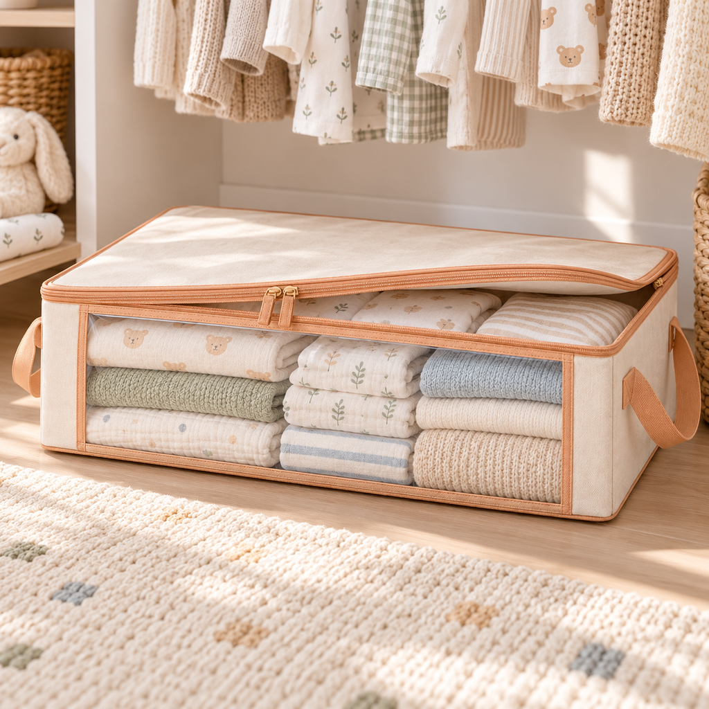 Under-Crib Baby Storage Bag — second lifestyle view