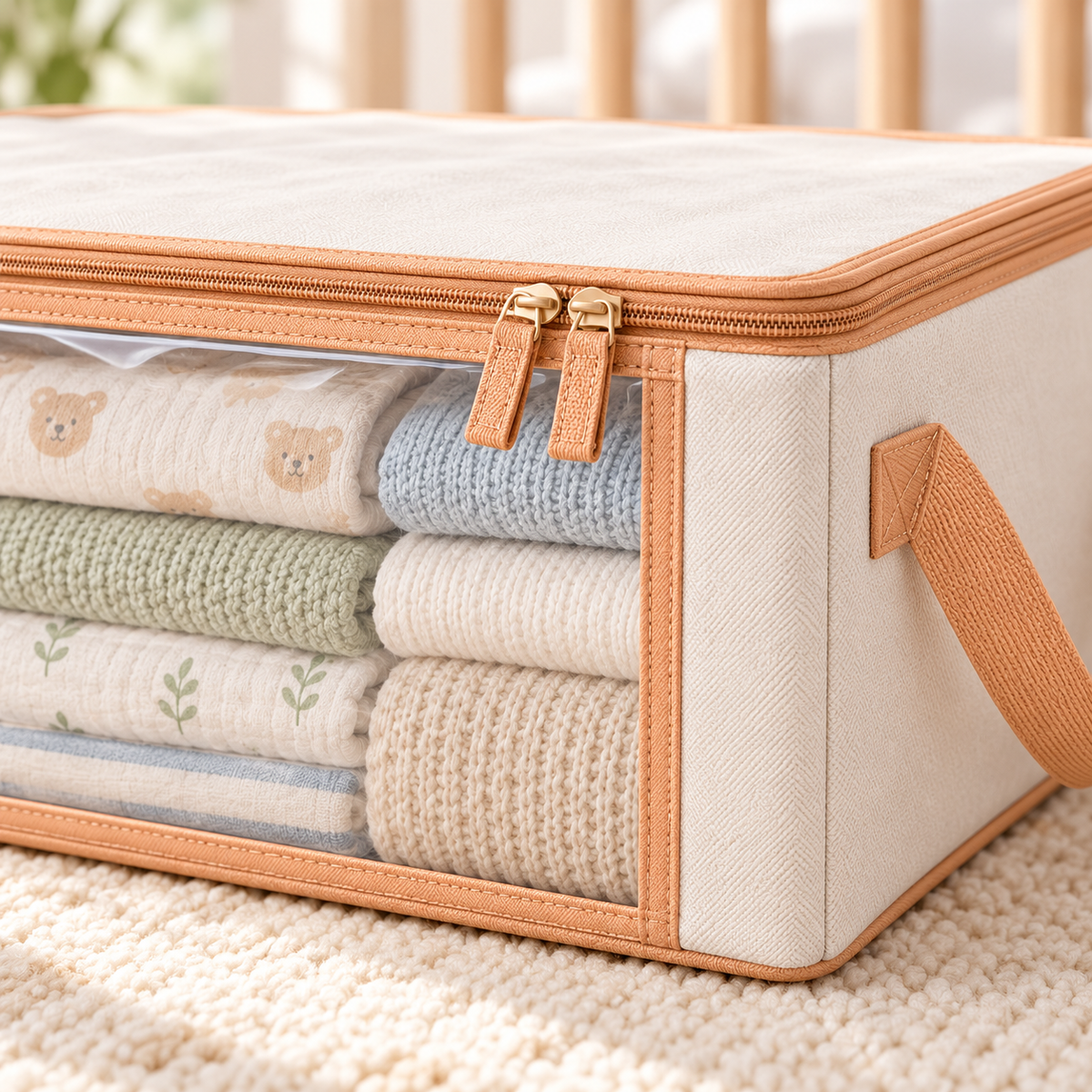 Under-Crib Baby Storage Bag — product detail view