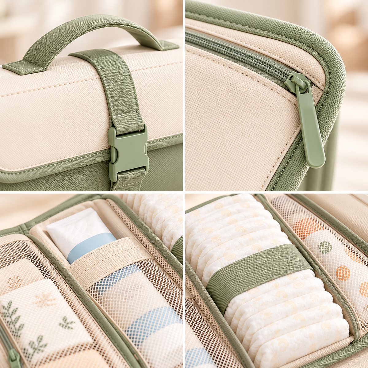 Foldable Travel Diaper Organizer — product detail view
